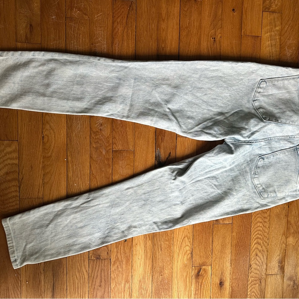 Abercrombie & Fitch Light Blue High Rise Ankle Jeans